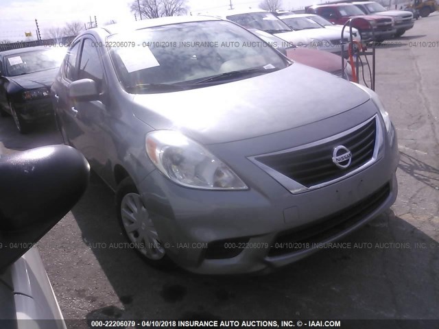 3N1CN7AP9CL836290 - 2012 NISSAN VERSA S/SV/SL GRAY photo 1