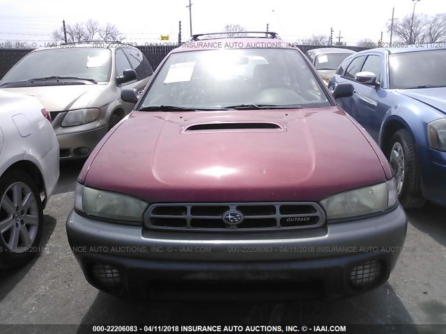 4S3BG6850W7644167 - 1998 SUBARU LEGACY 30TH ANN OUTBACK/LTD/SPT MAROON photo 6