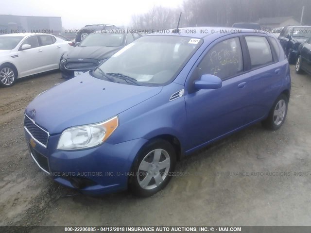 KL1TD66E79B319315 - 2009 CHEVROLET AVEO LS/LT 蓝色 照片 2