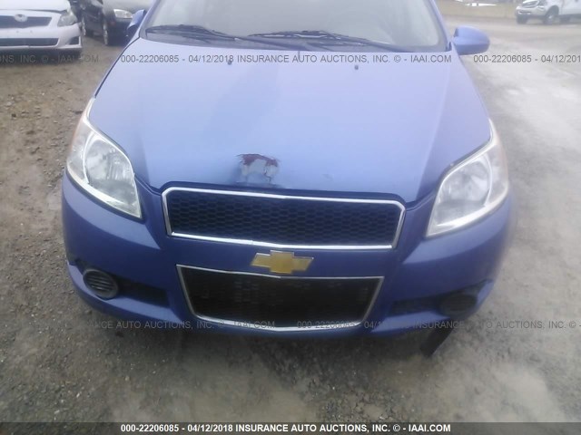 KL1TD66E79B319315 - 2009 CHEVROLET AVEO LS/LT 蓝色 照片 6