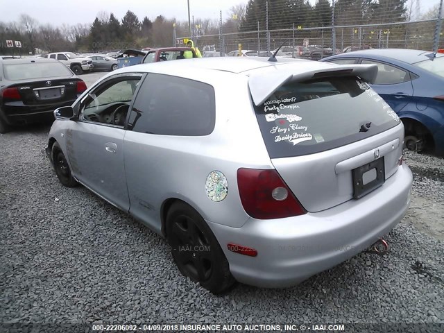 SHHEP33543U404899 - 2003 HONDA CIVIC SI SILVER photo 3