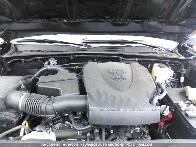 3TMCZ5ANXHM074836 - 2017 TOYOTA TACOMA DBL CAB/SR/TRDSPT/OR/PRO ნაცრისფერი ფოტო 10