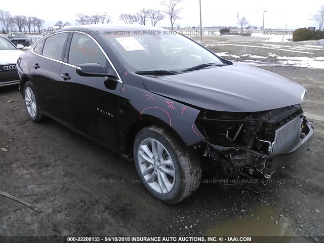 1G1ZE5ST3GF255612 - 2016 CHEVROLET MALIBU LT BLACK photo 1