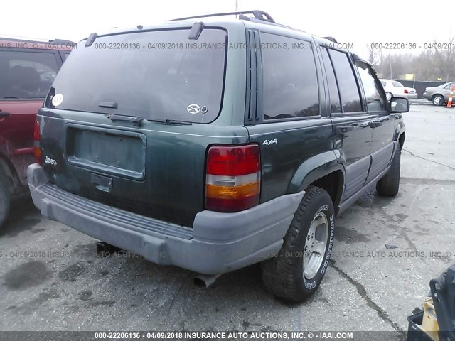 1J4GZ58S3TC292974 - 1996 JEEP GRAND CHEROKEE LAREDO GREEN photo 4