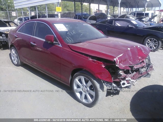 1G6AA5RXXD0166095 - 2013 CADILLAC ATS MAROON photo 1