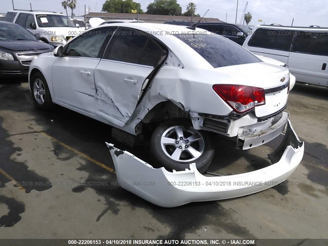 1G1PC5SB6D7305686 - 2013 CHEVROLET CRUZE LT WHITE photo 3