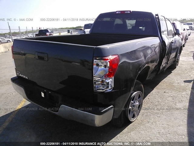 5TFRM5F11DX060200 - 2013 TOYOTA TUNDRA DOUBLE CAB SR5 BLACK photo 4