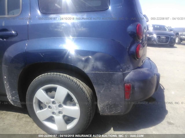 3GNBAADB4AS526317 - 2010 CHEVROLET HHR LS BLUE photo 6