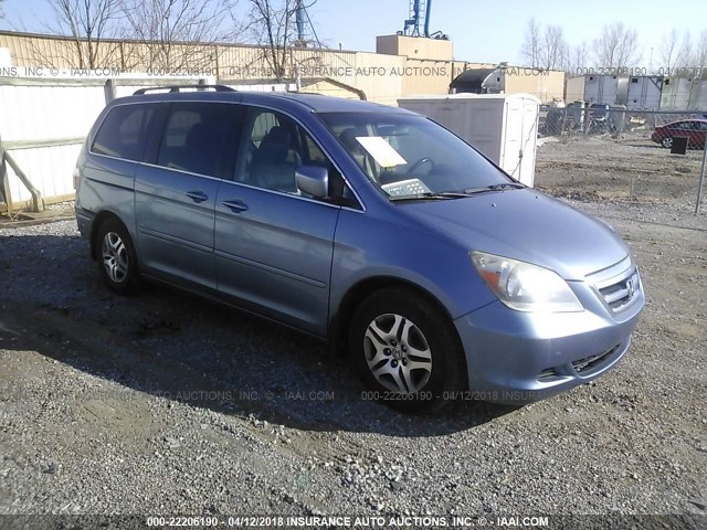 5FNRL386X6B071905 - 2006 HONDA ODYSSEY EXL ლურჯი ფოტო 1