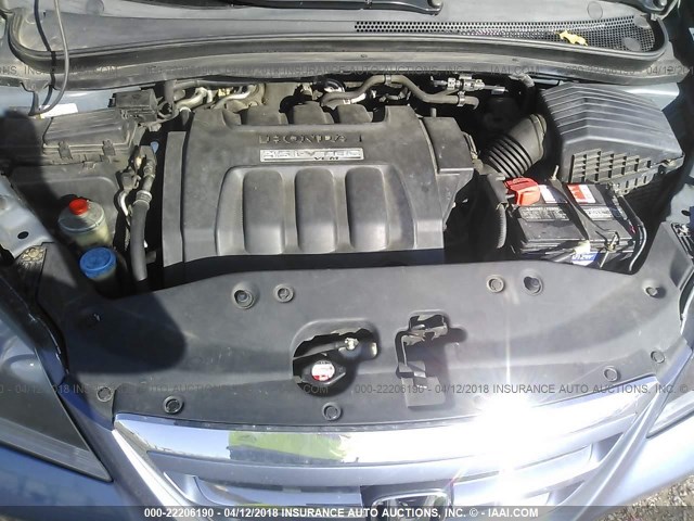 5FNRL386X6B071905 - 2006 HONDA ODYSSEY EXL ლურჯი ფოტო 10