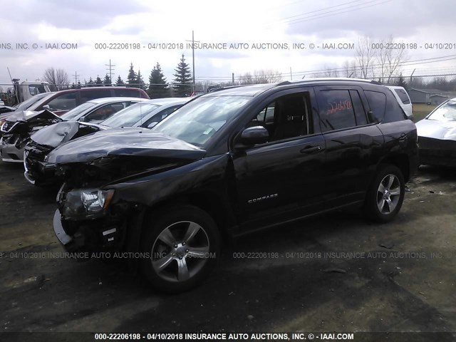 1C4NJDEB5GD708297 - 2016 JEEP COMPASS LATITUDE 黑色 照片 2