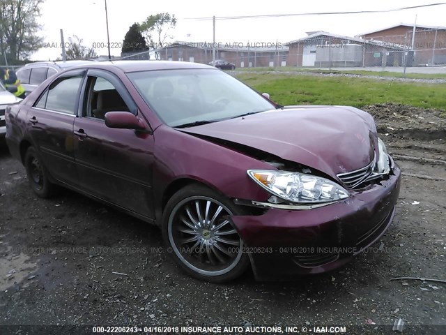 4T1BE32K96U164970 - 2006 TOYOTA CAMRY LE/XLE/SE Марун фото 1