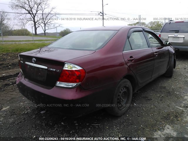 4T1BE32K96U164970 - 2006 TOYOTA CAMRY LE/XLE/SE Марун фото 4