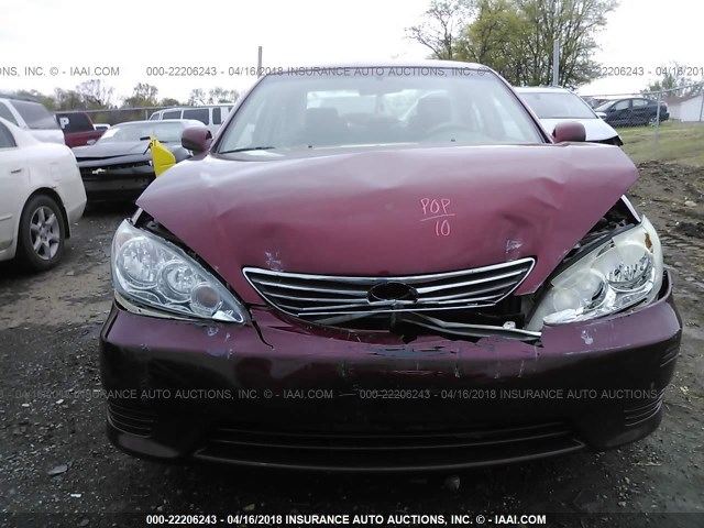 4T1BE32K96U164970 - 2006 TOYOTA CAMRY LE/XLE/SE Марун фото 6