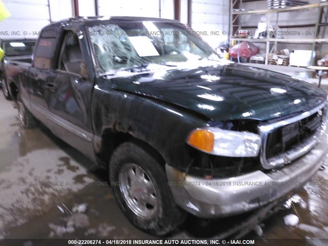 2GTEC19T811274195 - 2001 GMC NEW SIERRA C1500 GREEN photo 1