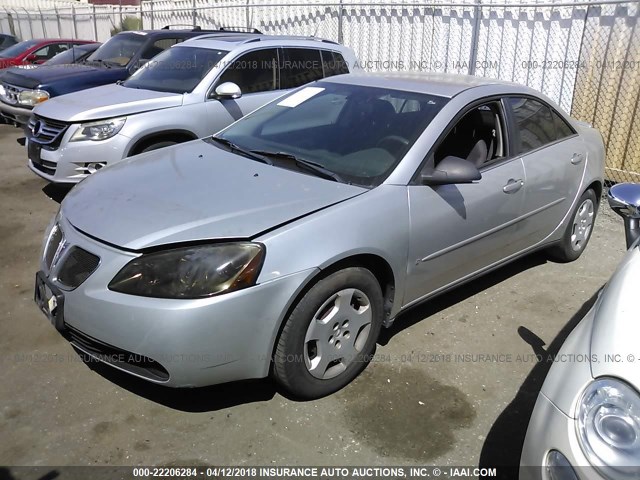 1G2ZF55B964238156 - 2006 PONTIAC G6 SE SILVER photo 2