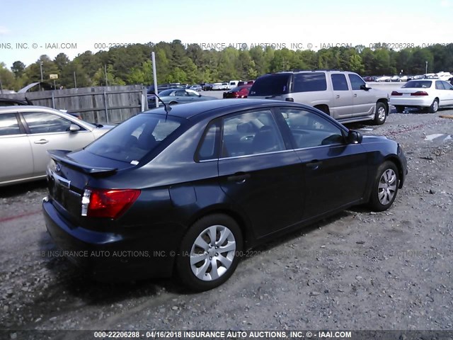 JF1GE61628H504543 - 2008 SUBARU IMPREZA 2.5I BLACK photo 4