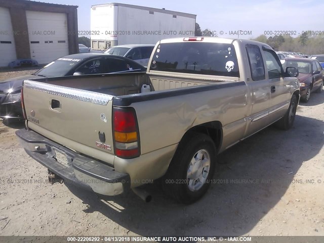 1GTEC19T65Z150715 - 2005 GMC NEW SIERRA C1500 GOLD photo 4