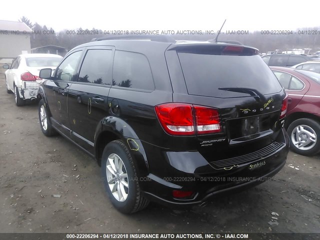 3C4PDDBG6ET119640 - 2014 DODGE JOURNEY SXT BLACK photo 3