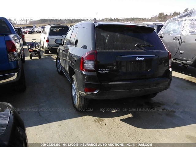 1C4NJDBB5ED567894 - 2014 JEEP COMPASS SPORT BLACK photo 3