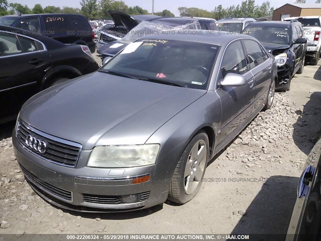 WAUML44E55N010035 - 2005 AUDI A8 L QUATTRO GRAY photo 2