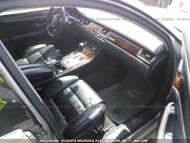 WAUML44E55N010035 - 2005 AUDI A8 L QUATTRO GRAY photo 5