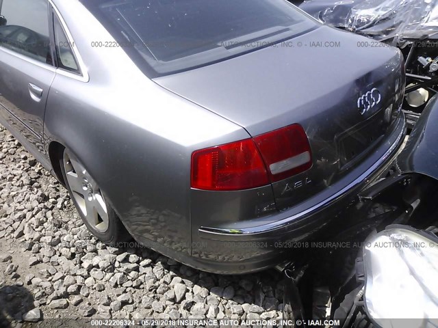 WAUML44E55N010035 - 2005 AUDI A8 L QUATTRO GRAY photo 6