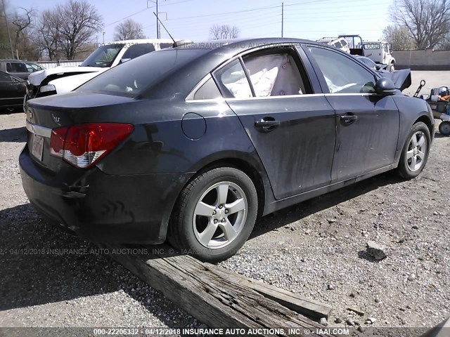 1G1PC5SB6F7166176 - 2015 CHEVROLET CRUZE LT BLACK photo 4