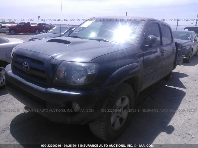 3TMLU4EN7AM043360 - 2010 TOYOTA TACOMA DOUBLE CAB ნაცრისფერი ფოტო 2