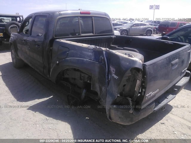 3TMLU4EN7AM043360 - 2010 TOYOTA TACOMA DOUBLE CAB GRAY photo 3