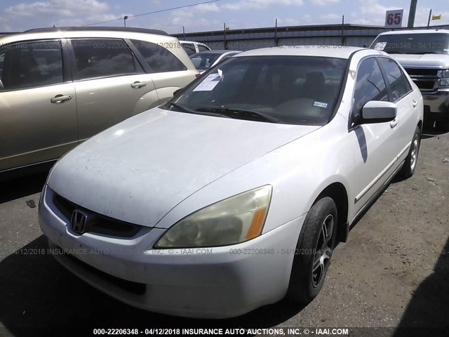 3HGCM563X4G709926 - 2004 HONDA ACCORD LX WHITE photo 2