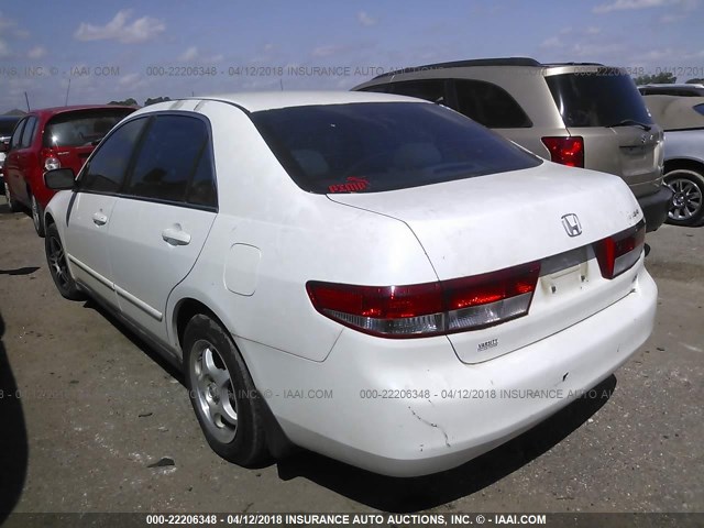 3HGCM563X4G709926 - 2004 HONDA ACCORD LX WHITE photo 3