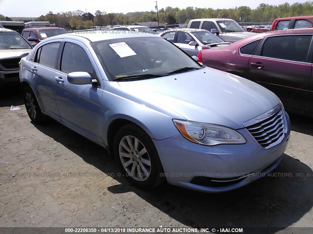 1C3CCBBB2CN283902 - 2012 CHRYSLER 200 TOURING Light Blue photo 1