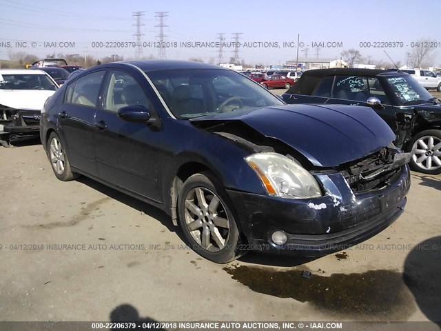 1N4BA41E45C856744 - 2005 NISSAN MAXIMA SE/SL Dark Blue photo 1