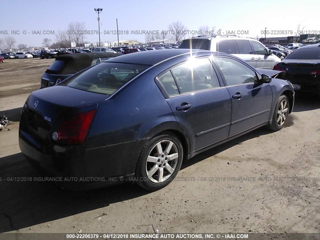 1N4BA41E45C856744 - 2005 NISSAN MAXIMA SE/SL Dark Blue photo 4