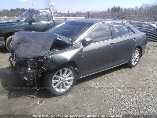 4T1BD1FK6CU031502 - 2012 TOYOTA CAMRY HYBRID/LE/XLE 绿色 照片 2