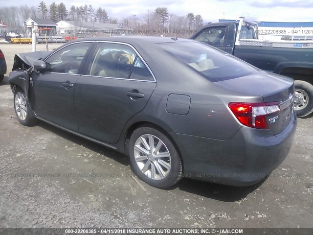 4T1BD1FK6CU031502 - 2012 TOYOTA CAMRY HYBRID/LE/XLE 绿色 照片 3