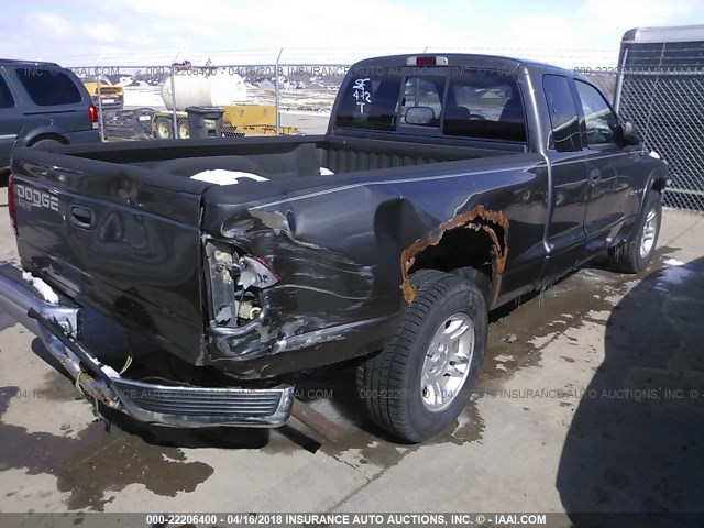 1B7GL42N32S527138 - 2002 DODGE DAKOTA SLT GRAY photo 4