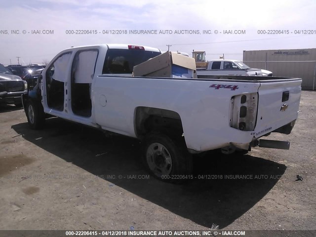 1GC1KVEY1JF133777 - 2018 CHEVROLET SILVERADO K2500 HEAVY DUTY LT WHITE photo 3