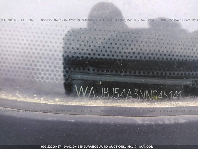 WAUBJ54A3NN045141 - 1992 AUDI 100 S BLACK photo 9