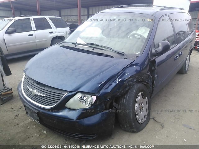 2C8GP44352R757764 - 2002 CHRYSLER TOWN & COUNTRY LX BLUE photo 6