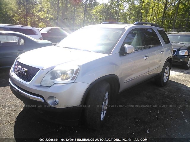 1GKER23737J107651 - 2007 GMC ACADIA SLT-1 SILVER photo 2