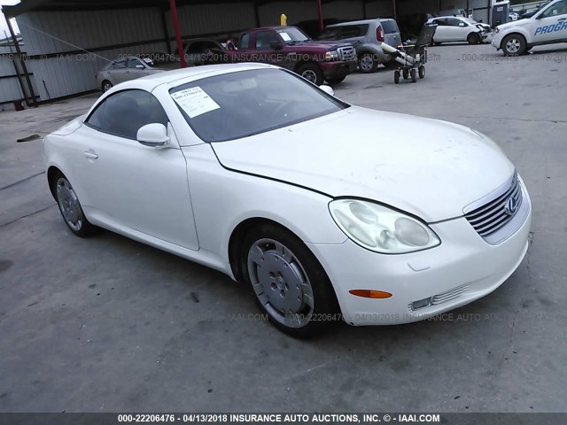 JTHFN48Y420024560 - 2002 LEXUS SC 430 WHITE photo 1