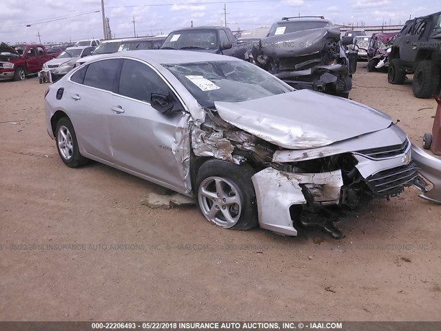 1G1ZB5ST3GF200490 - 2016 CHEVROLET MALIBU LS 银色 照片 1