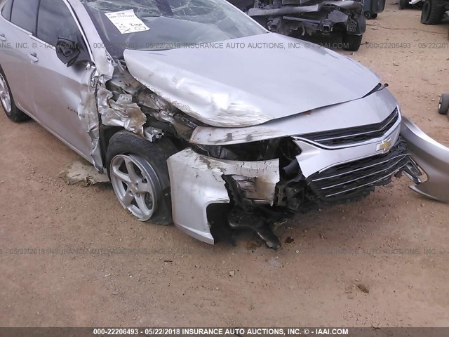 1G1ZB5ST3GF200490 - 2016 CHEVROLET MALIBU LS 银色 照片 6