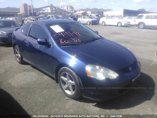 JH4DC54874S012452 - 2004 ACURA RSX BLUE photo 1