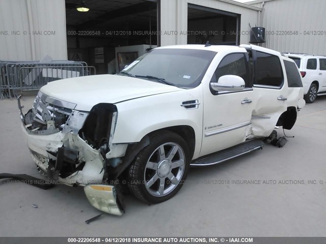 1GYFK63827R158963 - 2007 CADILLAC ESCALADE LUXURY WHITE photo 2