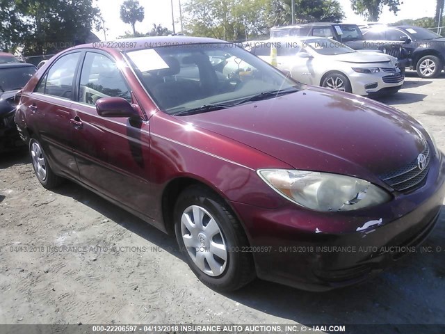 4T1BE32K64U346395 - 2004 TOYOTA CAMRY LE/XLE/SE MAROON photo 1