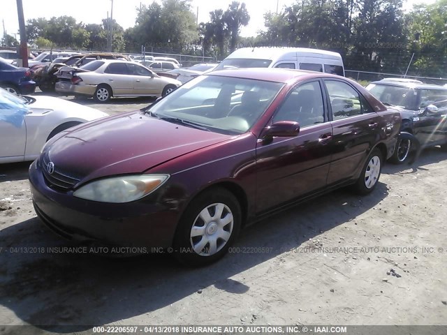 4T1BE32K64U346395 - 2004 TOYOTA CAMRY LE/XLE/SE MAROON photo 2