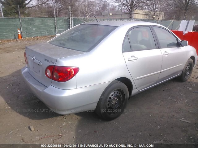 2T1BR32E96C682013 - 2006 TOYOTA COROLLA CE/LE/S SILVER photo 4